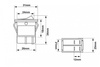 Rocker switch led 4 PIN red