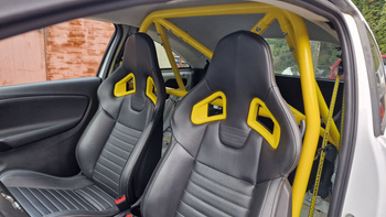 Bolt-in Half Roll Cage Opel Corsa D E OPC White