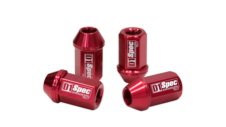 Forged wheel lug nuts D1Spec Alu 12x1,5 red