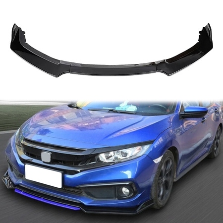 Diffuser Honda Civic X FK8 Front Bumper Gloss Black