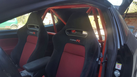 Rollbar skręcana pół klatka Honda Civic VIII Red