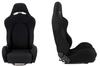 Racing seat DRAGO Velvet Black