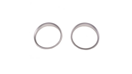 Sport Dashboard Rings Silver suitable for BMW 3 (E90) Sedan (E91) Touring (E93) Convertible (E92) Coupe 2005-2011
