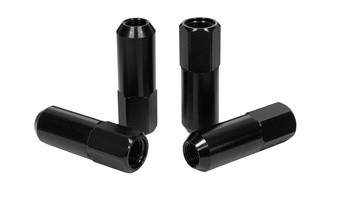 Wheel lug nuts JBR 60mm M12 x1,25 Black