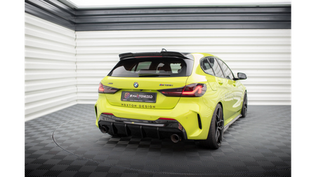 Dokładka BMW 1 F40 M-Pack Zderzak Tył v.3 Wersja Z Pojedyńczym Wydechem Gloss Black