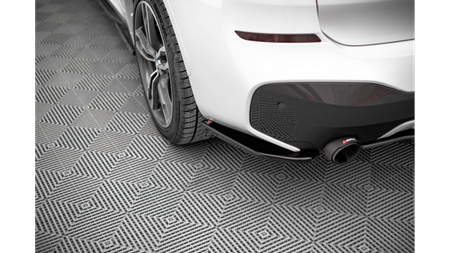 Splitter BMW X1 F48 M-Pack Tył Boczne Gloss Black
