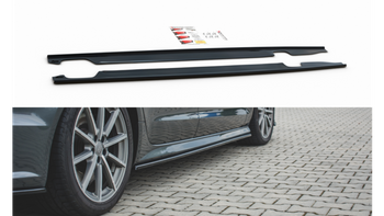 Diffuser Audi A6 C7 Facelift S-Line Side Skirts Gloss Black
