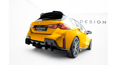 Diffuser BMW 1 F70 M-Pack Rear Street Pro Gloss Flaps Black