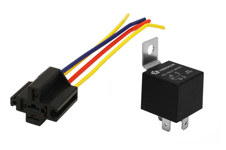 Universal relay 40A with socket