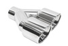Exhaust Tip 89mmx2 enter 60mm Polished Right