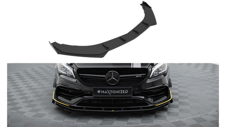 Splitter Mercedes-Benz CLA 45 Aero C117 Facelift Front Pro + flaps Black