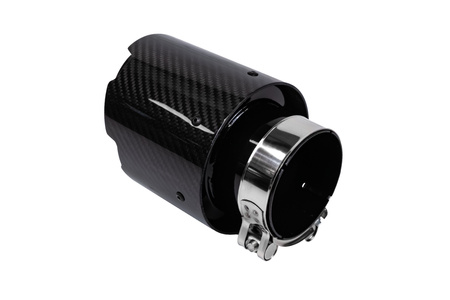Końcówka tłumika 114mm wejście 76mm Carbon Gloss