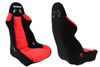 Fotel Sportowy Bimarco Cobra III Welur Black Red