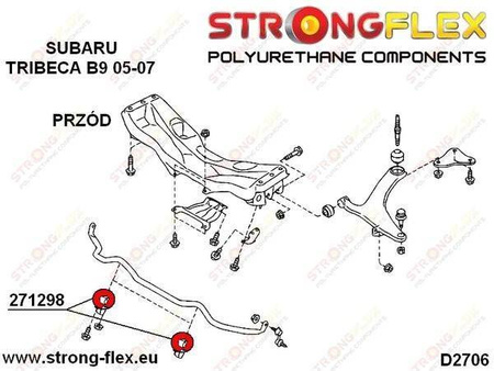 Front anti roll bar bush 25mm SPORT