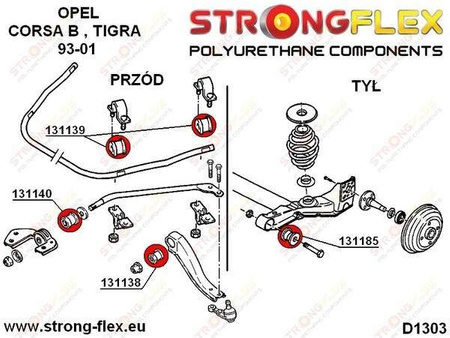 Front wishbone inner bush SPORT