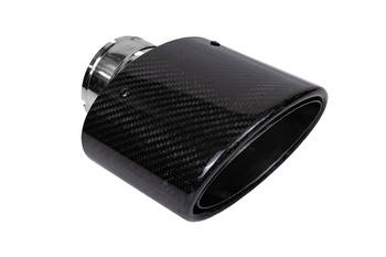 Exhaust Tip 150x90mm enter 70mm Carbon Gloss