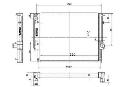 Sportowa Chłodnica Wody TurboWorks BMW E30 E36 2.5 TDS M3