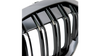 Grill BMW 1 F47 podwójne żeberka Gloss Black