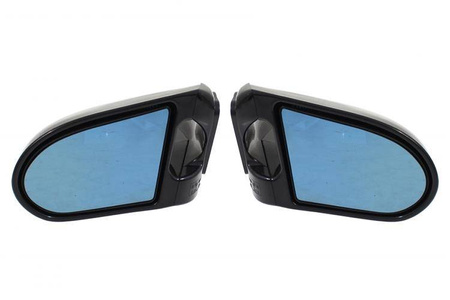 Lusterka Uniwersalne ZERO Black Manual Blue Glass