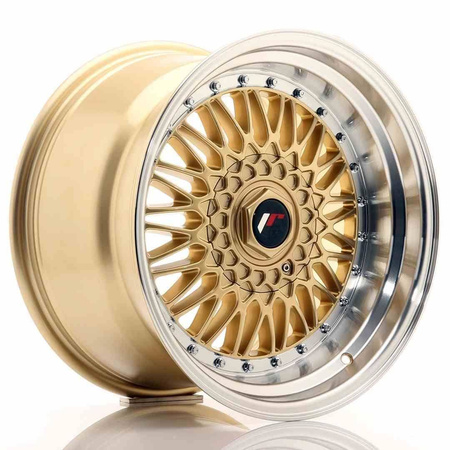 JR Wheels JR9 17x10 ET20 BLANK Gold w/Machined Lip