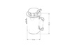 Oil catch tank TurboWorks 2L