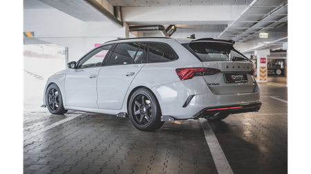 Dokładka Skoda Octavia IV RS Progi v.2 Gloss Black + Flaps