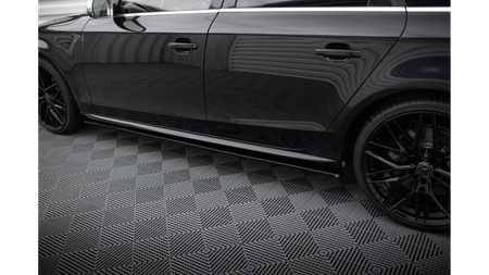 Dokładka Audi A4 B8 Progi v.1 Gloss Black