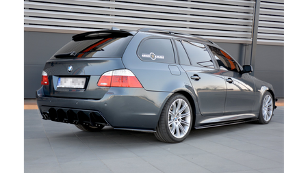 Splitter BMW 5 E60 E61 M-Pack Tył Boczne Gloss Black