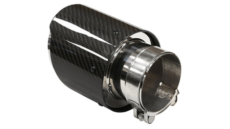 Końcówka tłumika 101mm wejście 67mm Carbon Gloss