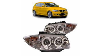 Lights BMW 1 E81 E82 E87 E88 Front Chrome