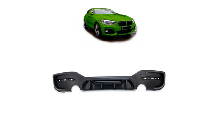 Diffuser BMW 1 F20 F21 Facelift Rear Matt Black