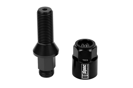 Śruby do kół D1Spec Heptagon 2w1 Stal M14x1,25 30mm Stożek Czarne