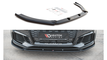 Splitter Audi RS3 8V Facelift Sportback przód v.4 Gloss Black