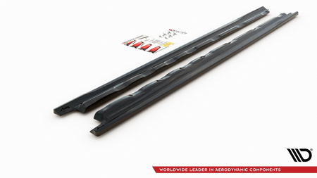 Side Skirts Diffusers V.1 VW Golf 8 Gloss Black