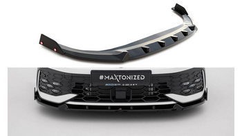 Splitter Volkswagen Golf GTI GTE R-Line Mk8 Facelift Front v.2 + Flaps