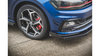 Splitter Volkswagen Polo VI GTI Front Racing Durability + Flaps Black-Red