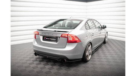 Splitter Volvo S60 II R-Design Tył Boczne Gloss Black