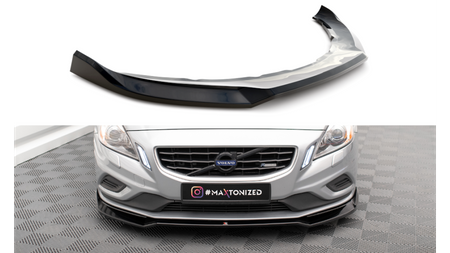 Splitter Volvo S60 II R-Design przód v.2 Gloss Black