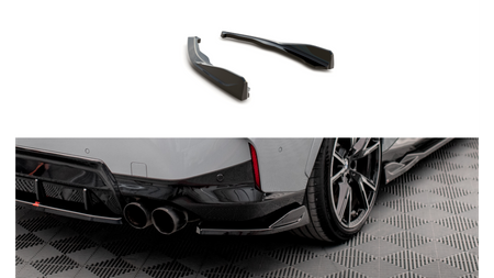 Splitter BMW 2 G42 M-Pack Tył Boczne v.1 Gloss Black