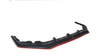 Splitter Subaru WRX STI Front v.3 Gloss Black + Red