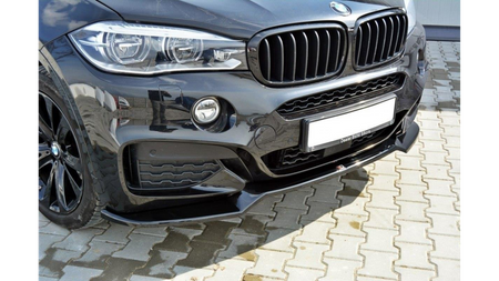 Splitter BMW X6 F16 M-Pack przód v.1 Gloss Black