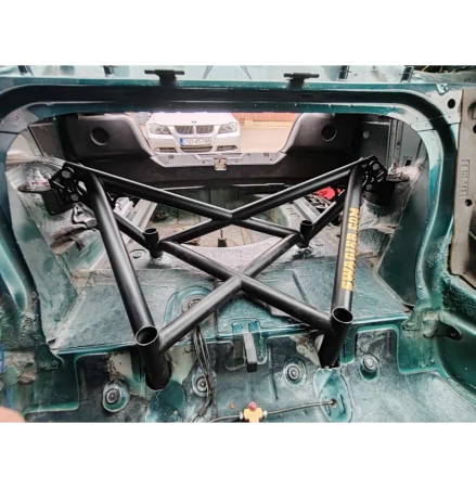 E46 Rozpórka BMW tył tylna KJS DRIFT 1/4 MILI X-BRACE 6punktowa drift kjs