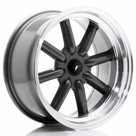 JR Wheels JR19 17x8 ET-20-0 BLANK Gun Metal