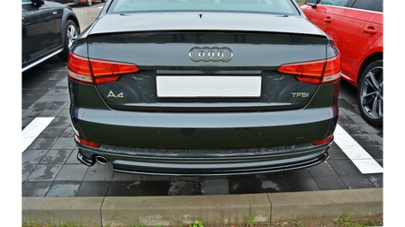 Splitter Audi A4 B9 S-Line Rear Gloss Black