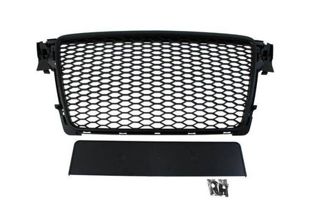 Grill Audi A4 B8 RS-Style Black PDC