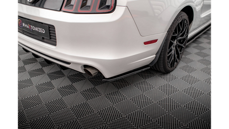 Splitter Ford Mustang V Facelift Tył Boczne Gloss Black