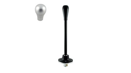 Short Shifter BMW E30 E34 Black Edition - Short Silver Knob