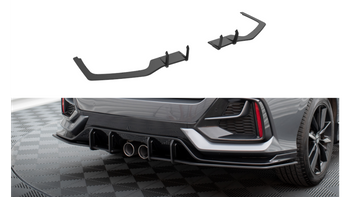 Splitter Honda Civic X Facelift Sport Tył Boczne Street Pro Black-Red