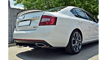 Splitter Skoda Octavia III Facelift RS Tył Środkowy Gloss Black