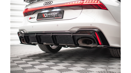 Dokładka Audi RS6 RS7 C8 Zderzak Tył Gloss Black